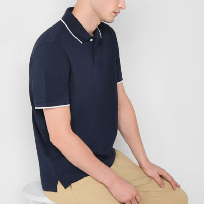 Stylus Mens Regular Fit Short Sleeve Tipped Polo Shirt