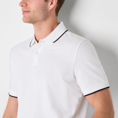 Stylus Mens Regular Fit Short Sleeve Tipped Polo Shirt