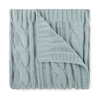 Linden Street Cable Knit Chenille Throw