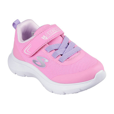 Skechers Girls Skech Fast Sneakers, 8 Medium, Pink