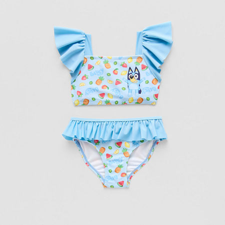Toddler Girls Bluey Tankini Set, 3t, Blue