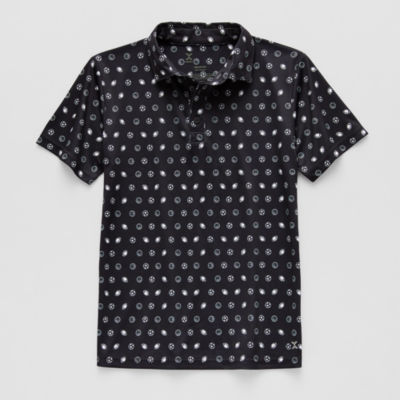 Xersion Little & Big Kid Boys Short Sleeve Regular Fit Moisture Wicking Polo Shirt