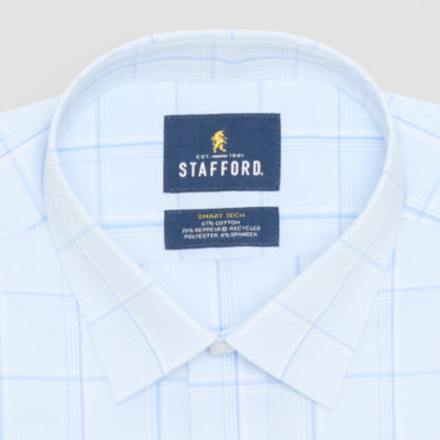 Stafford Smart Tech Mens Slim Fit Long Sleeve Dress Shirt