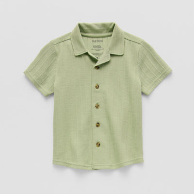Okie Dokie Toddler & Little Boys Short Sleeve Button-Down Shirt