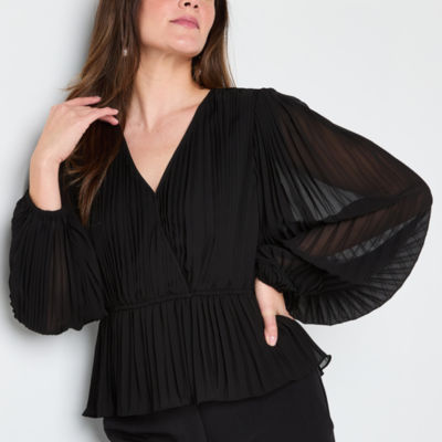 Joselyn V Neck Blouse - Brown Zebra