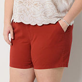 Chino Shorts Red Shorts for Women - JCPenney