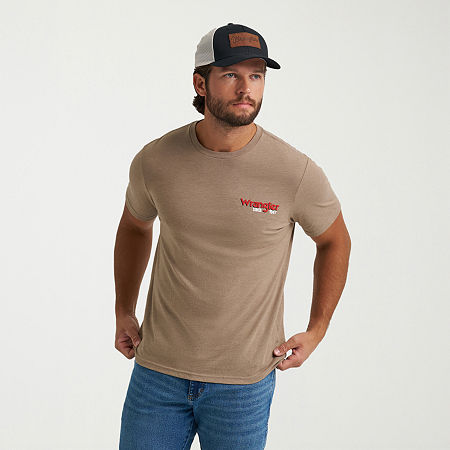 Lee Mens Crew Neck Short Sleeve T-Shirt, Large, Brown