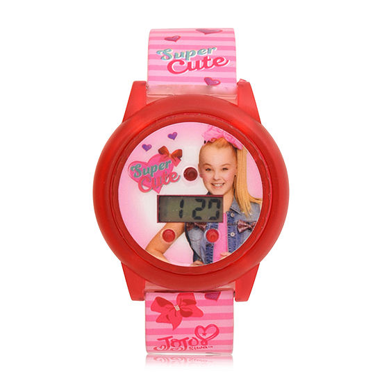 JoJo Siwa Girls Digital Pink Strap Watch Joj4065jc