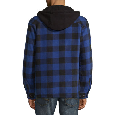 Victory Sherpa Lined Hooded Fleece Shirt Jacket