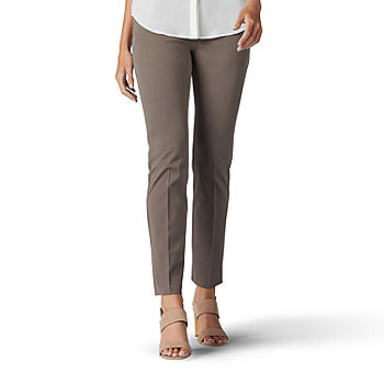 Lee® Sculpting Womens Mid Rise Slim Pull On Pants, Color: Deep Breen -  JCPenney