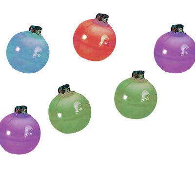 Kurt Adler Glass Ball Ornament Color-Changing LED Light Set