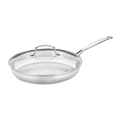 Cuisinart® Chef’s Classic 12" Stainless Steel Skillet with Glass Lid