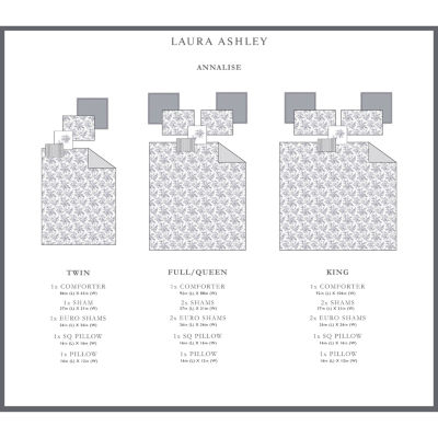 Laura Ashley Annalise Floral Midweight Comforter