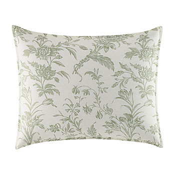 Laura Ashley Natalie Green Floral 100% Cotton Duvet Cover Set