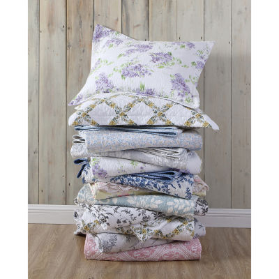 Laura Ashley Paisley Floral Reversible Quilt Set