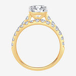 Signature By Modern Bride Womens 3 CT. T.W. Lab Grown White Diamond 14K Gold Oval Bridal Set