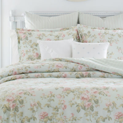 Laura Ashley Madelynn Floral Midweight Comforter