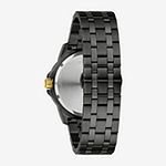 Bulova Marine Star Mens Diamond Accent Black Stainless Steel Bracelet Watch 98d176