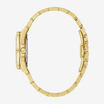 Bulova Marine Star Womens Diamond Accent Gold Tone Stainless Steel Bracelet Watch 98r294