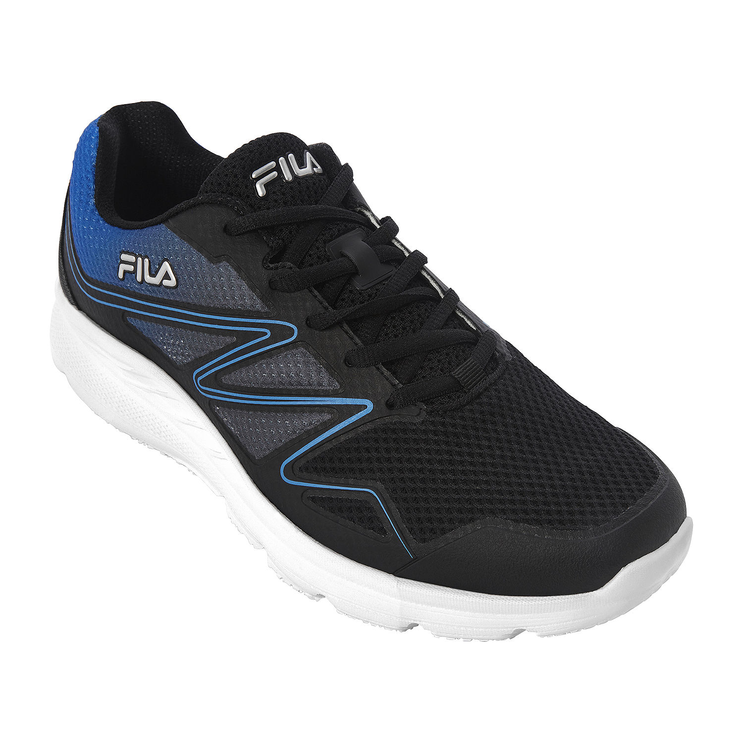 FILA Memory Panorama 9 Mens Running Shoes, Color: Black Royal - JCPenney