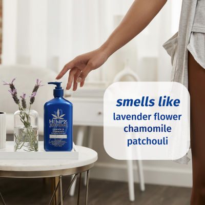 Hempz Lavender & Chamomile Herbal Body Moisturizer With Retinol Alternative 17 Oz.