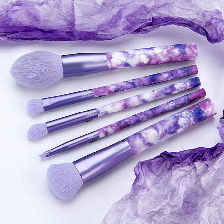 MODA Purple Tie Dye 5pc Brush Set, One Size, Purple