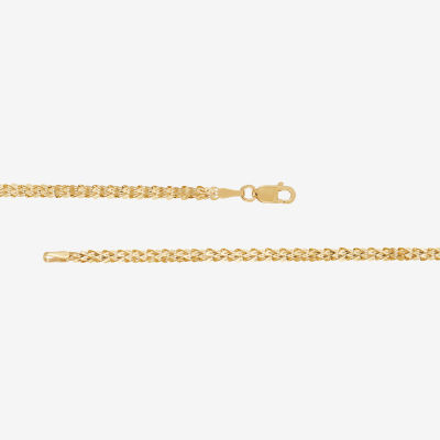 10K Gold 18 Inch Solid Fashion Chain Necklace