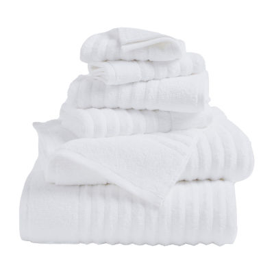 Linery Ribbed Cotton Quick Dry 6-pc. Bath Towel Sets