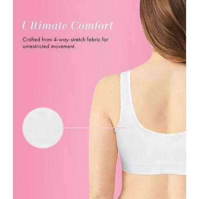 Exquisite Form Fully Longline Unlined Wireless Full Coverage Bra