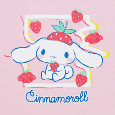 Juniors Sanrio Cinnamonroll Womens Crew Neck Short Sleeve Hello Kitty Graphic T-Shirt