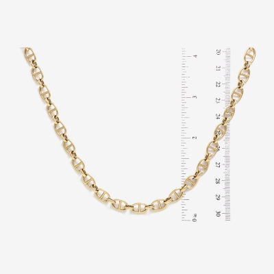 Made in Italy 14K Gold 18 Inch Hollow Link Chain Necklace