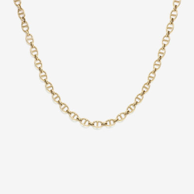 Made in Italy 14K Gold 18 Inch Hollow Link Chain Necklace