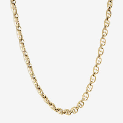 Made in Italy 14K Gold 18 Inch Hollow Link Chain Necklace