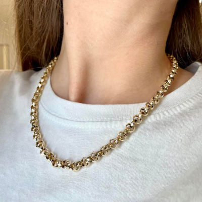 14k Solid Gold 18 Rolo Chain Necklace – by charlotte