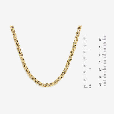 Made in Italy 14K Gold 18 Inch Hollow Rolo Chain Necklace