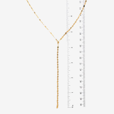 Made in Italy Womens 14K Gold Y Necklace