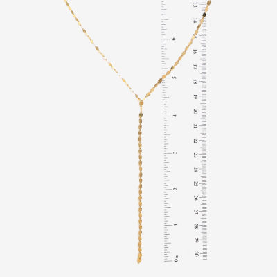 Made in Italy Womens 14K Gold 18 Inch Y Necklaces
