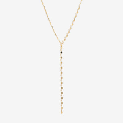 Made in Italy Womens 14K Gold 18 Inch Y Necklaces