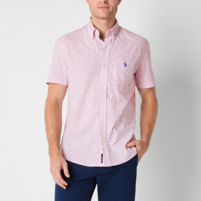 U.S. Polo Assn. Stretch Mens Classic Fit Short Sleeve Button-Down Shirt