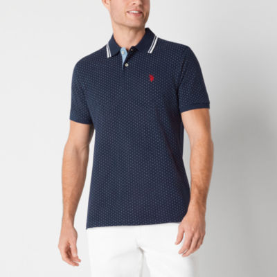 U.S. Polo Assn. Printed Pique Mens Classic Fit Short Sleeve Shirt