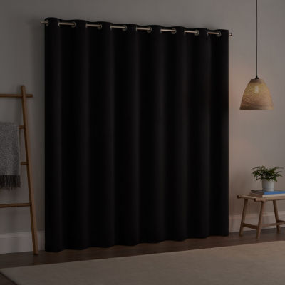 Eclipse Darrell Blackout Grommet Top Single Patio Door Curtain