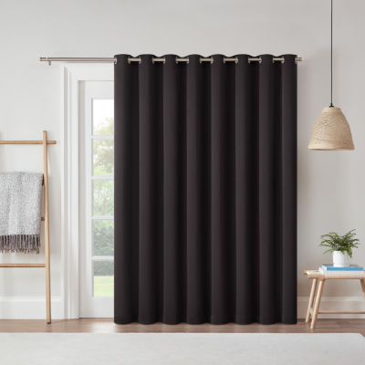 Eclipse Darrell Blackout Grommet Top Single Patio Door Curtain