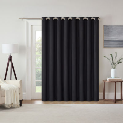 Eclipse Kendall Blackout Grommet Top Single Patio Door Curtain