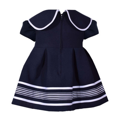 Bonnie Jean Baby Girls Short Sleeve Cap A-Line Dress
