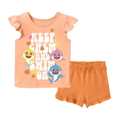 Pinkfong Toddler Girls 2-pc. Baby Shark Short Set