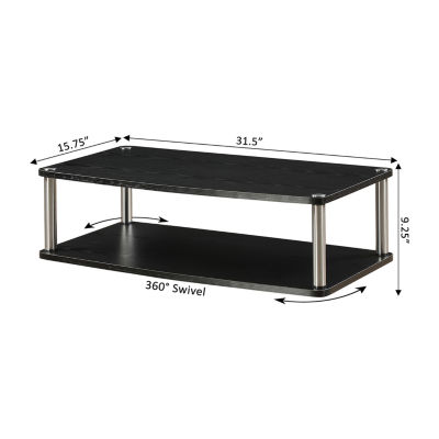 Turner Two-Tier Swivel TV Stand