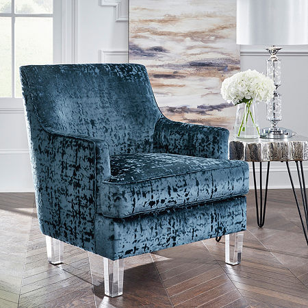 Signature Design By Ashley Gloriann Accent Chair, One Size, Blue