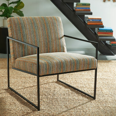 Signature Design By Ashley Aniak Multi Stripe Accent Chair