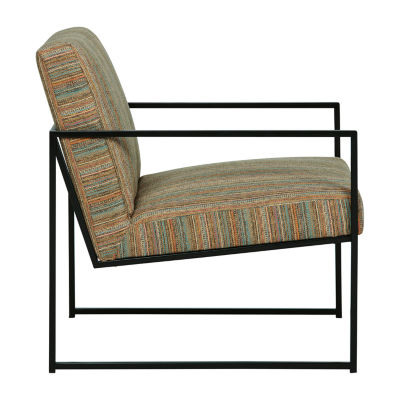 Signature Design By Ashley Aniak Multi Stripe Accent Chair