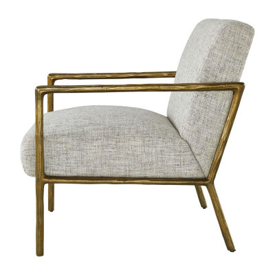 Signature Design By Ashley Ryandale Antique Brass Accent Chair